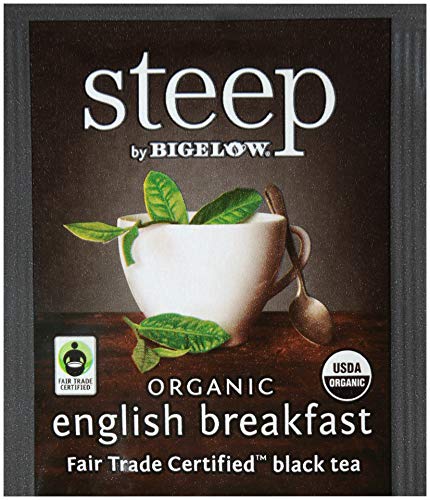 Bigelow Tea Organic English Breakfast Tea, Fair Trade, Gluten-Free, 20 Count Box (Pack of 3)