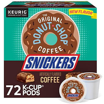 The Original Donut Shop Snickers Coffee, Keurig Single Serve K-Cup Pods, Flavored Coffee, 96 Count (4 Packs Of 24)