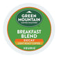 Green Mountain Coffee Decaf Breakfast Blend K-Cup, Light Roast, 24 Count, Brown, Model 7522