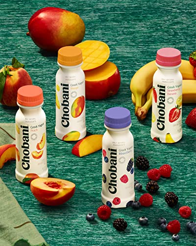 Chobani Strawberry Banana Low-Fat Greek Yogurt Drink 7oz
