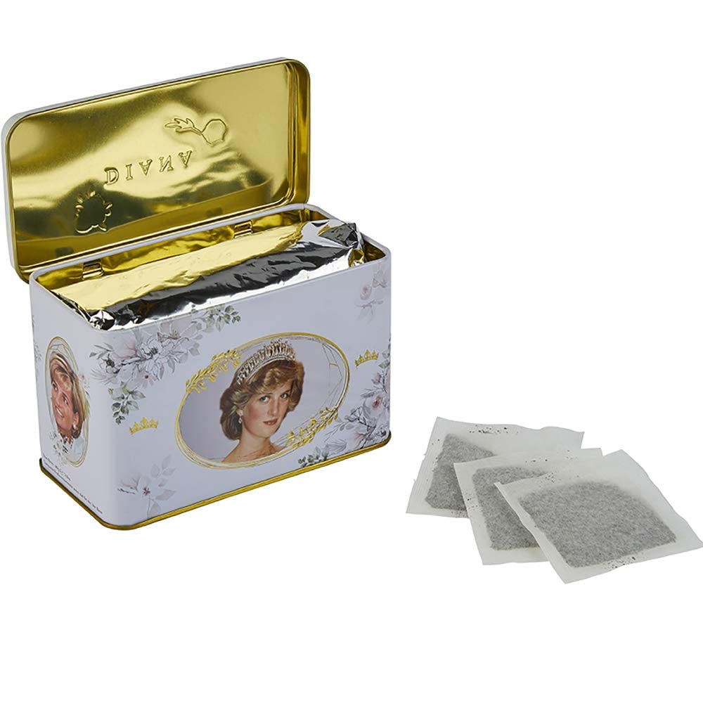 Diana Princess Of Wales Tea Tin With 40 English Breakfast Teabags