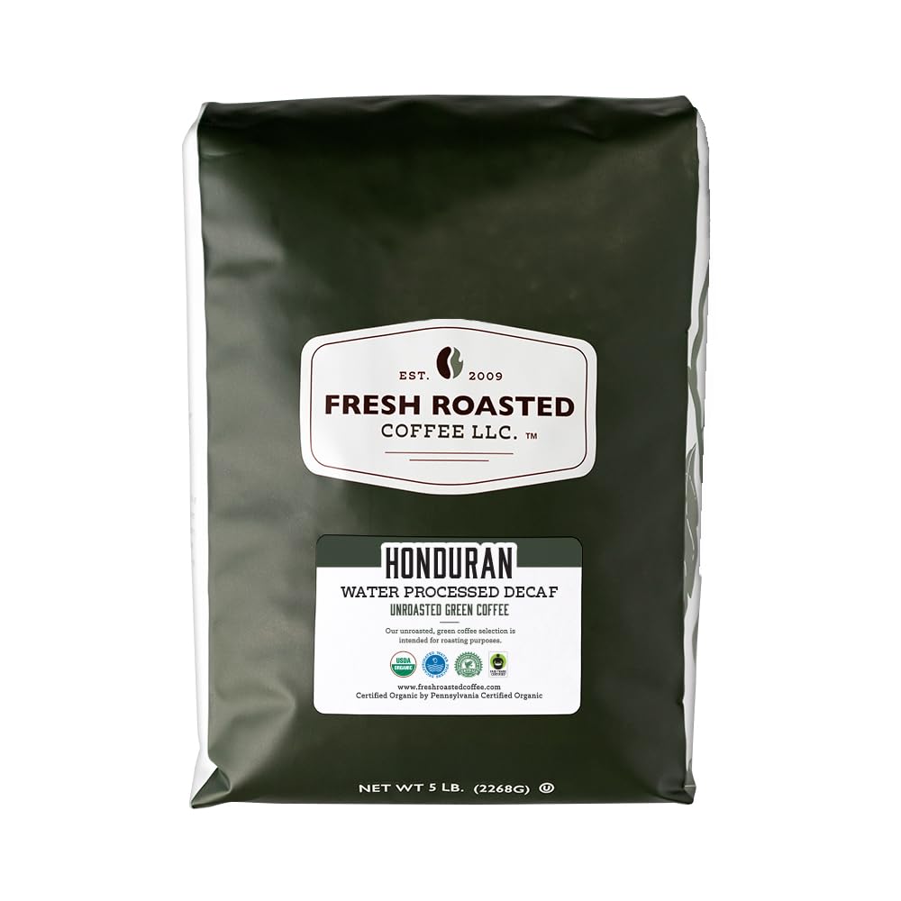 Fresh Roasted Coffee Organic Honduran Decaf, 5 lb, USDA Organic, Kosher, Water-Processed, Single Origin
