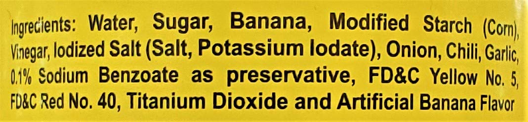 Jufran Banana Sauce Bottles, 12 Ounce (Pack of 3)