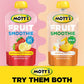 Motts Fruit Smoothies Vanilla Peach, 4.2 oz clear pouches, 8 Pack, Made With Milk, Made With Real Fruit, Good Source of Calcium,