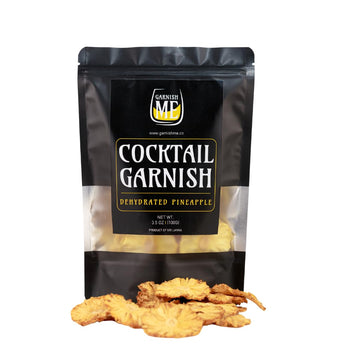 30 Dehydrated Pineapple Slices | Me Garnish 3.5Oz Natural Fresh Dried Pineapple Wheels | Dehydrated Pineapple Garnish | Edible C