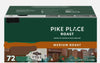Pike Place K Cups Original Flavor - 72 Count (Pack of 1), Total of 72 Count Medium Roast (Packaging May Vary) With Coffee Stirr
