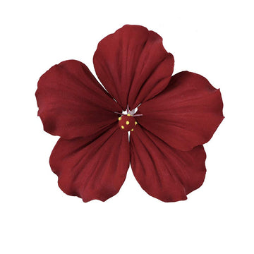 O'Creme Gumpaste Hibiscus Flower Set Of 3 Deep Red - Edible Flowers For Cake Decorating - Sugar Paste Flower Decorations For Cak