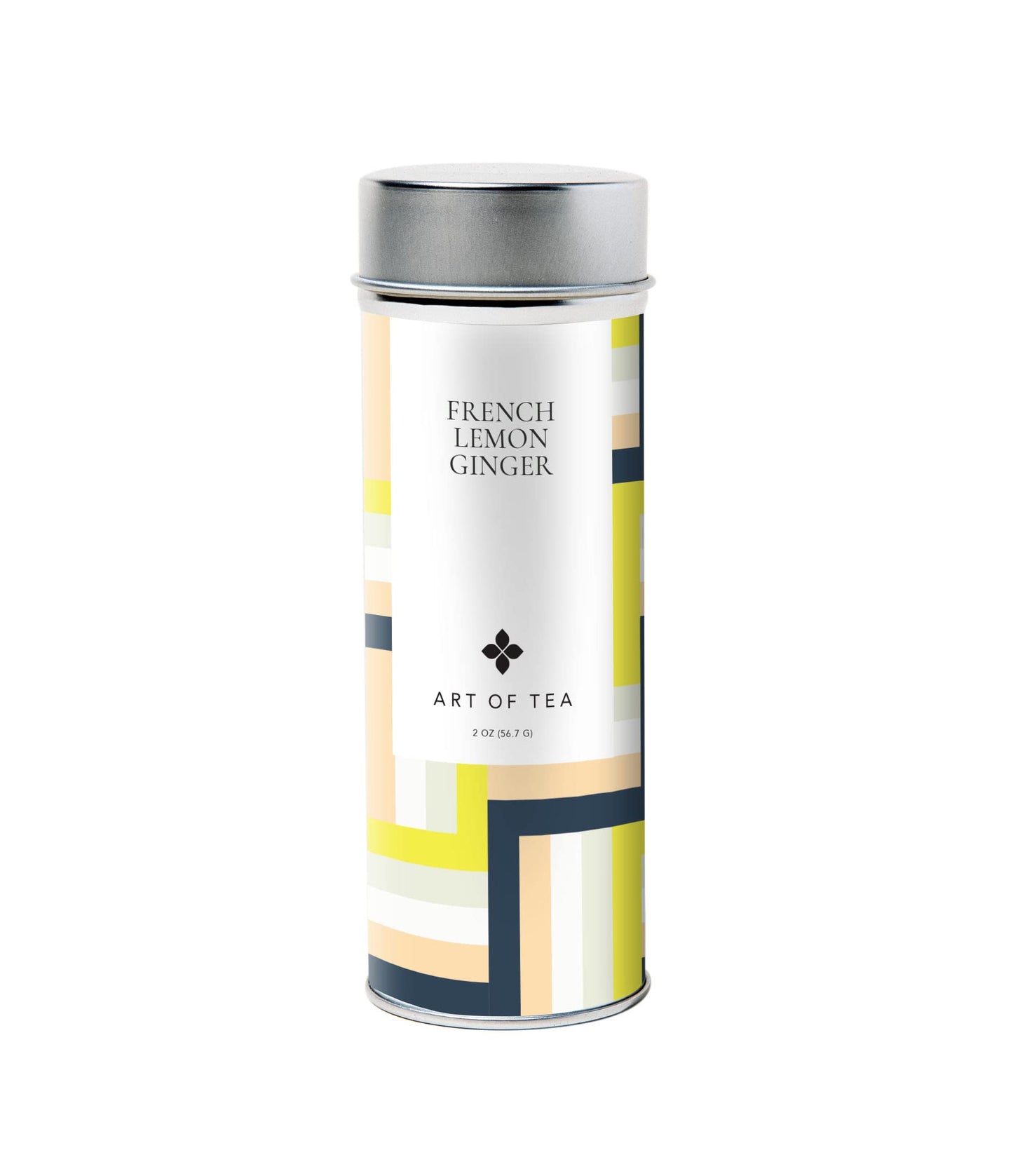 Art of Tea Organic French Lemon Ginger Herbal Tea Tin, 1.5oz Loose Leaf
