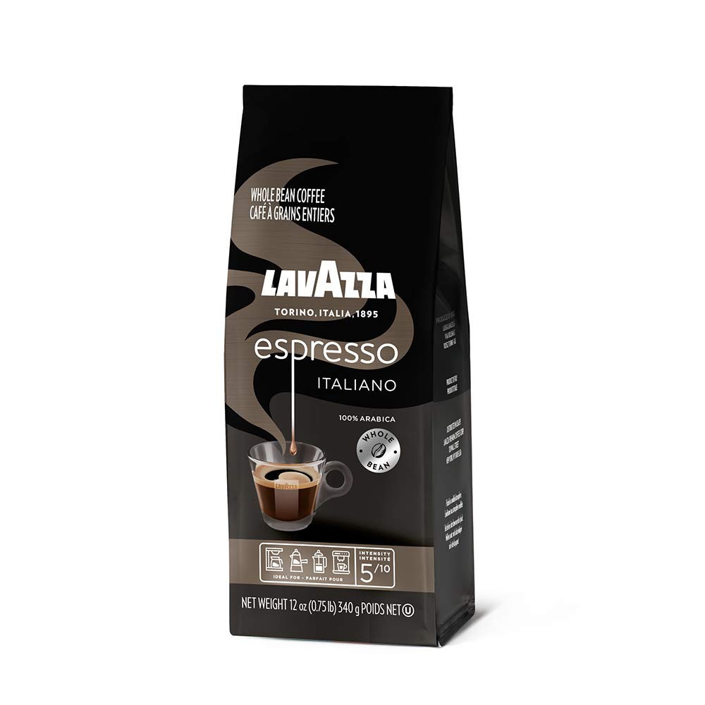 Lavazza Espresso Italiano Whole Bean Coffee 100% Arabica Rich-Bodied Medium Roast With Delicious, Fragrant Flavor And Aromatic N