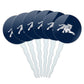 Jackson State University Primary Logo Cupcake Picks Toppers Decoration Set of 6