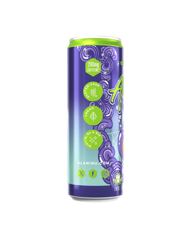 Alani Witchs Brew Energy Drink, Sugar Free, Low Calorie Energy Drinks, 12 Fl Oz Cans, 12 Pack
