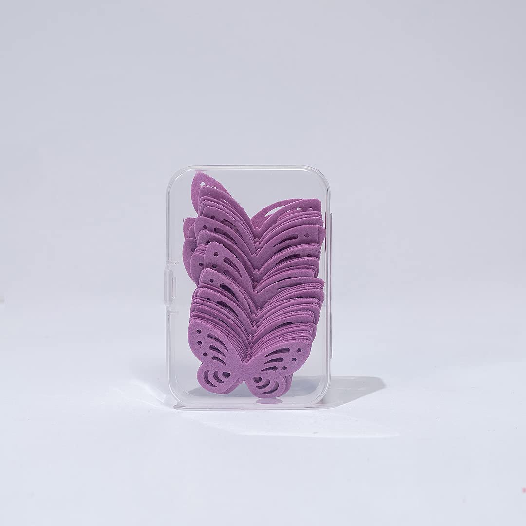 Purple Edible Butterflies,Edible Flowers,Edible Leaves, Wafer Paper Cake Cupcake Toppers For Decorating Rice Paper Flower Food D