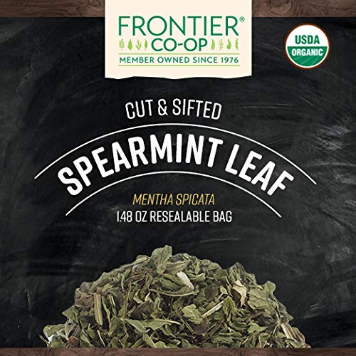 Frontier Co-op Organic Cut and Sifted Spearmint Leaf, 1.48 oz