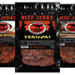 Jurassic Jerky Beef Jerky Variety Pack - Teriyaki, Barbecue Mesquite, Traditional - 3 oz bags (Pack of 3) - High Protein Snack