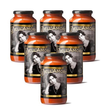 DellAmore Premium Marinara Sauce, Low Sodium, No Added Sugar, Vegan, Gluten Free, 16oz, 12 Pack