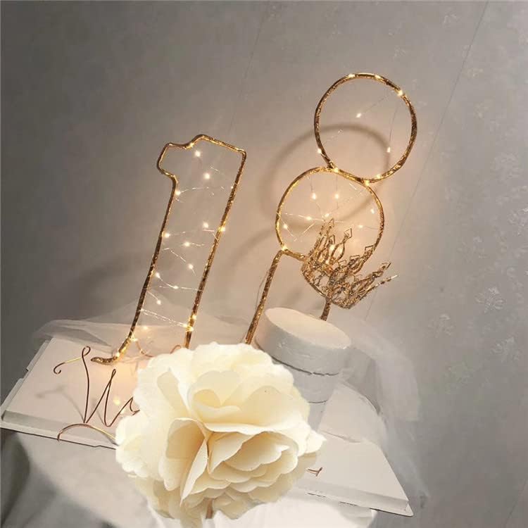 Gold Rhinestone Crown Cake Topper Birthday Party Wedding Decor Supply For Women Lady Girl Bridal Wedding Themed Baby Shower Deco