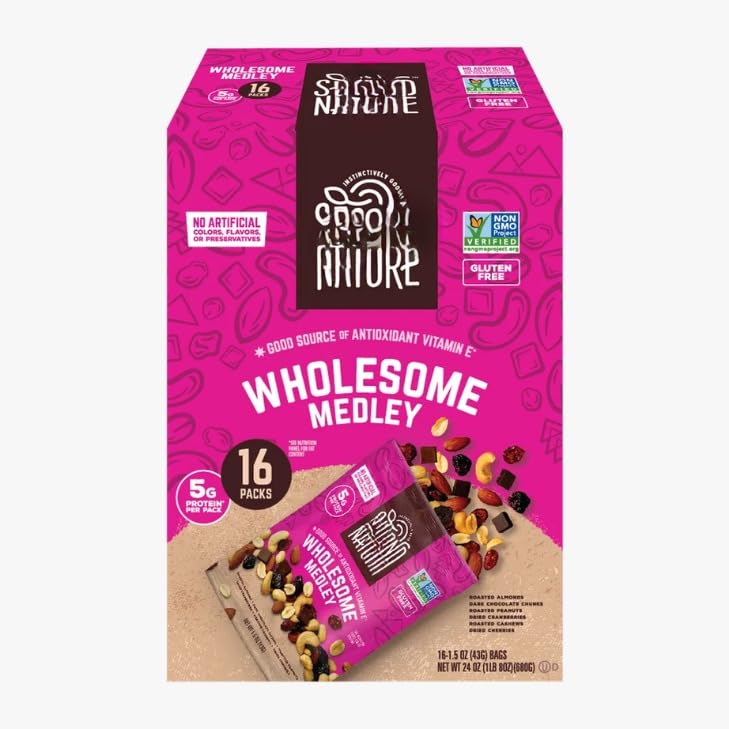 Wholesome Medley, Nature Trail Mix,1.5 oz, 16 ct