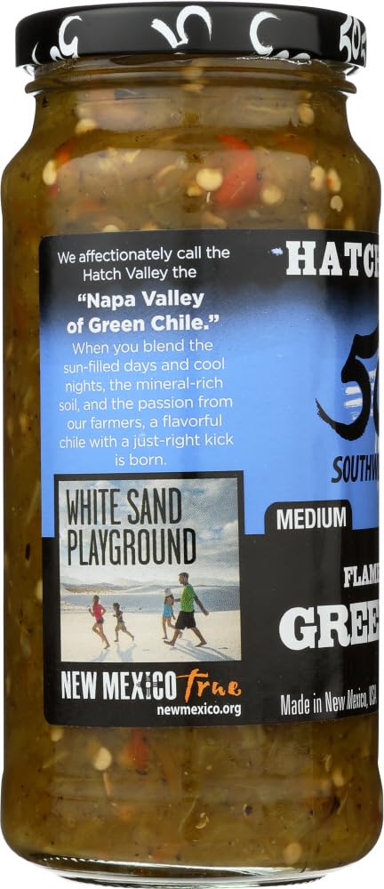 505 Southwestern 16Oz Jar (Select Flavor Below) (Diced Flame Roasted Green Chile - Medium) (3-Pack)