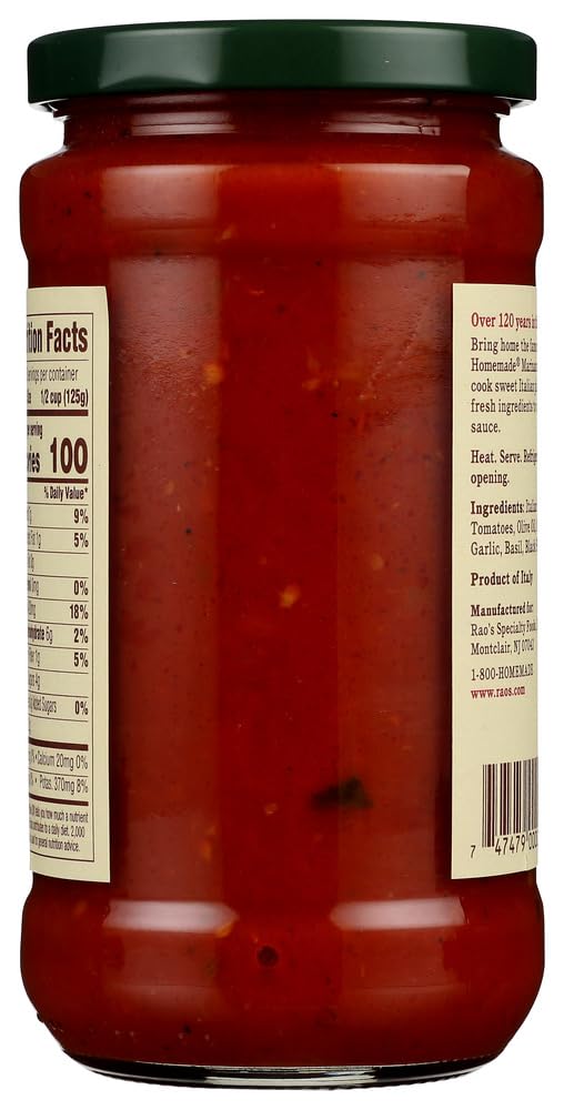 Raos Homemade Marinara Sauce, 15.5 Oz Jar, 6 Pack