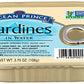 Ocean Prince Sardines In Water, 3.75 Ounce Cans (Pack Of 12)