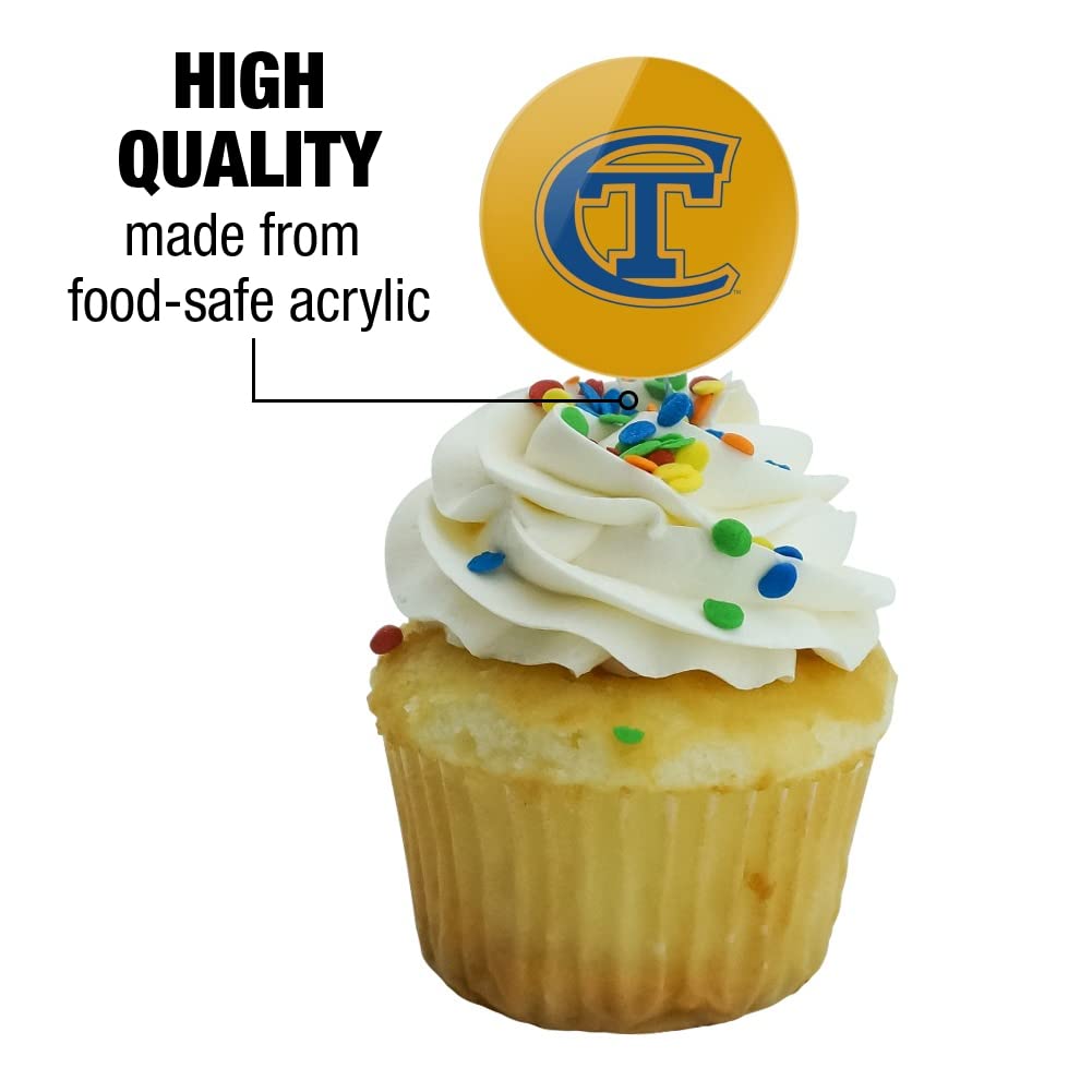 New York City College Of Technology Secondary Logo Cupcake Picks Toppers Decoration Set Of 6