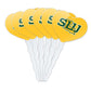 GRAPHICS & MORE Cupcake Picks Set of 6, Acrylic, Southeastern Louisiana University Design