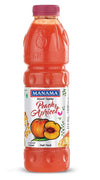 Manama Peach And Apricot Fruit Crush For Dessert Toppings Like Ice Creams And Shakes, 750Ml