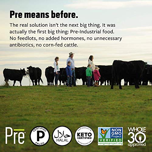 Pre, Beef Burger Patties 85% Lean/15% Fat, Grass-Fed, Pasture-Raised | 0.66625 lbs. | Pack of 2
