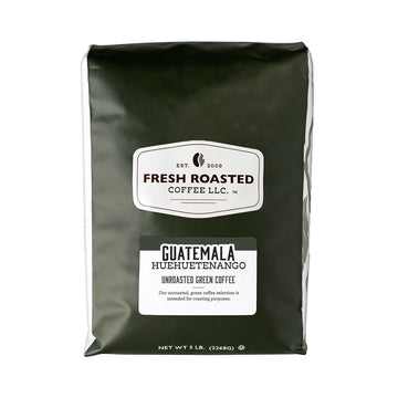 Fresh Roasted Coffee, Unroasted Guatemala Huehuetenango | Single Origin | Kosher | 5 Pound