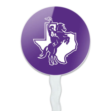 Graphics & More Tarleton State University Primary Logo Cupcake Picks Toppers Decoration Set Of 6