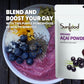 Sunfood Superfoods Organic Acai Powder - Acai Powder Organic, Acai Powder for Smoothie Bowles, Dried Acai Berry Mix with Antioxi