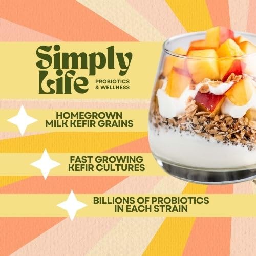 Generic Milk Kefir Grains, Turkish Strain, Live Probiotic Starter, 1 Ounce (Pack of 1)
