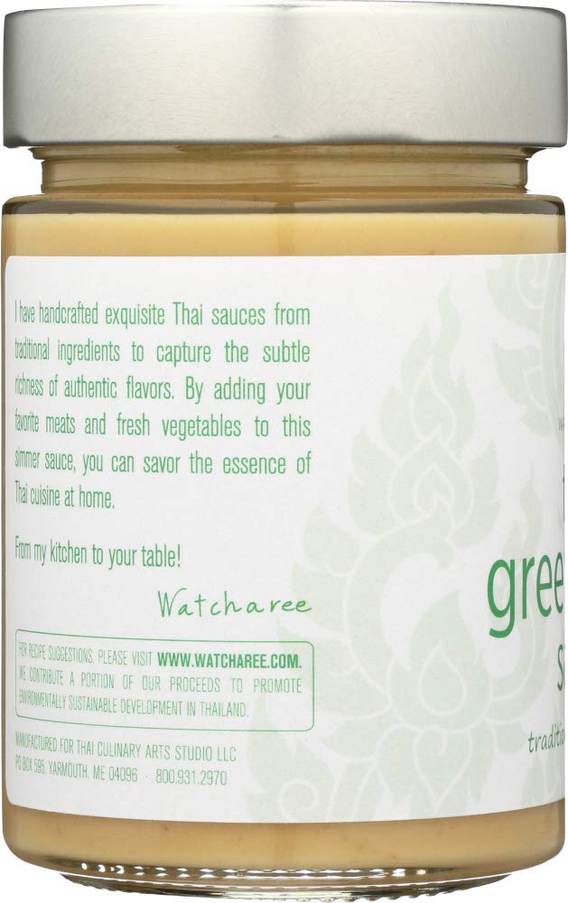 Watcharee'S Thai Curry Sauce, Green, 11.5 Fluid Ounce