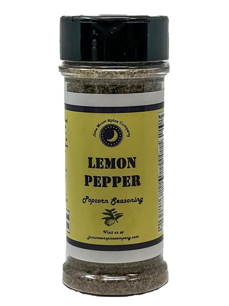 Top-Grade | Lemon Pepper Popcorn Seasoning | Large Shaker | Calorie Free | Fat Free | Saturated Fat Free | Cholesterol Free