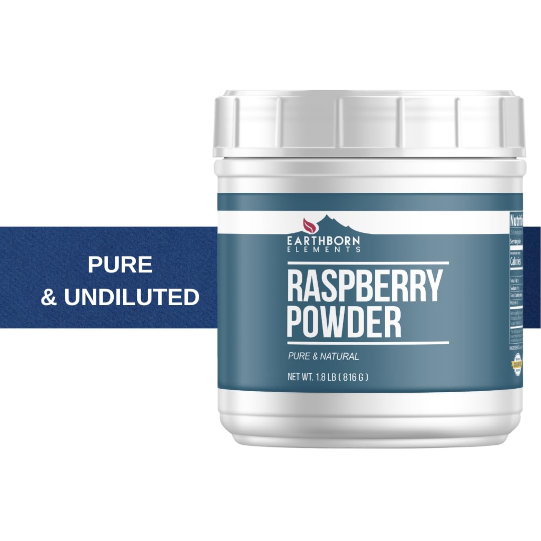 Earthborn Elements Raspberry Powder 1.8 Lb, Pure & Natural, Smoothies & Desserts