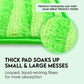 Reusable Floor Mop Pads - Swiffer Wet Jet Compatible Refills 4 Pack - Machine Washable, 12-Inch Microfiber Mop Swiffer Wet Pads