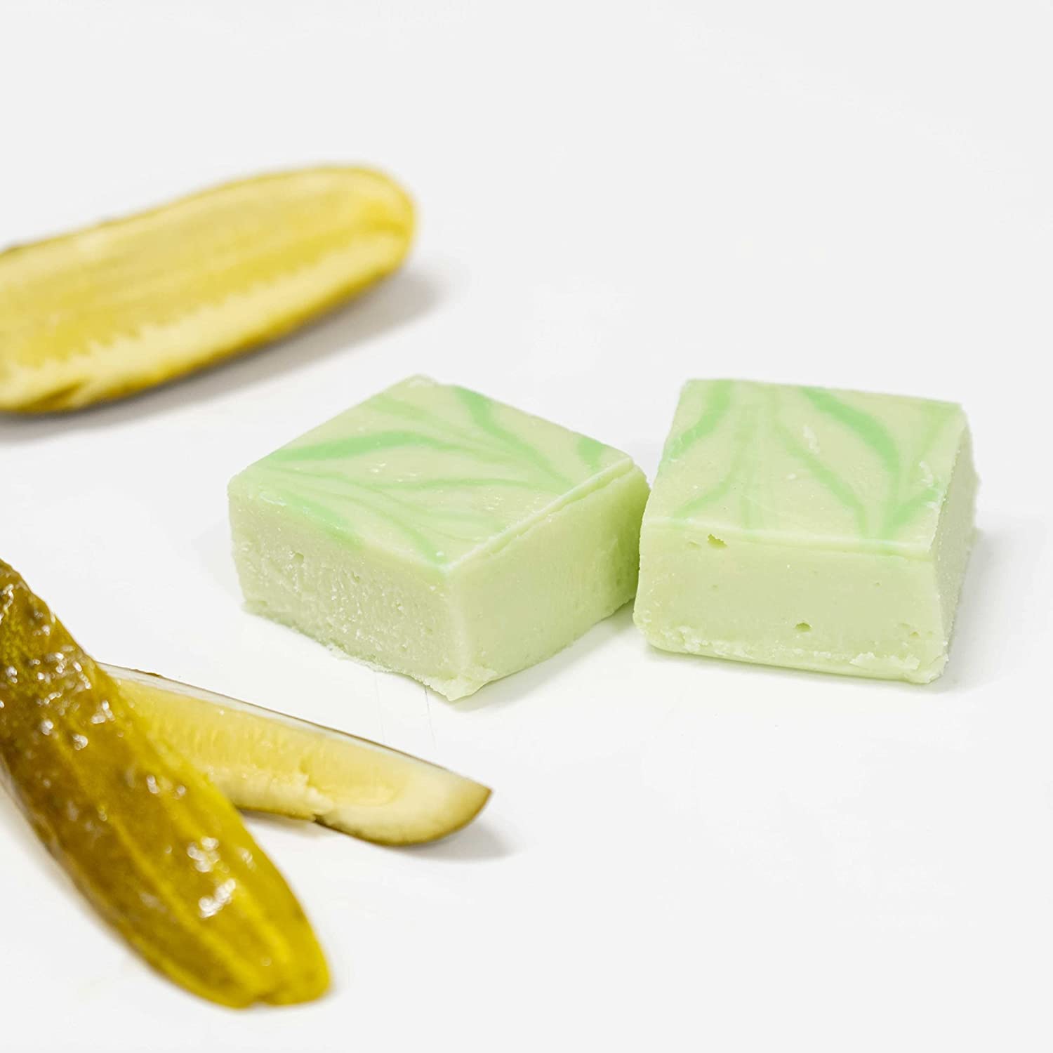 Valley Fudge Dill Pickle Artisan Fudge, Gourmet Candy, One Pound Package