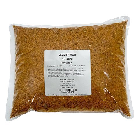 Big Poppa Smokers BBQ Rub – Gluten-Free Seasoning Blend for Meat – 5 lb Bag – Model 121BPS