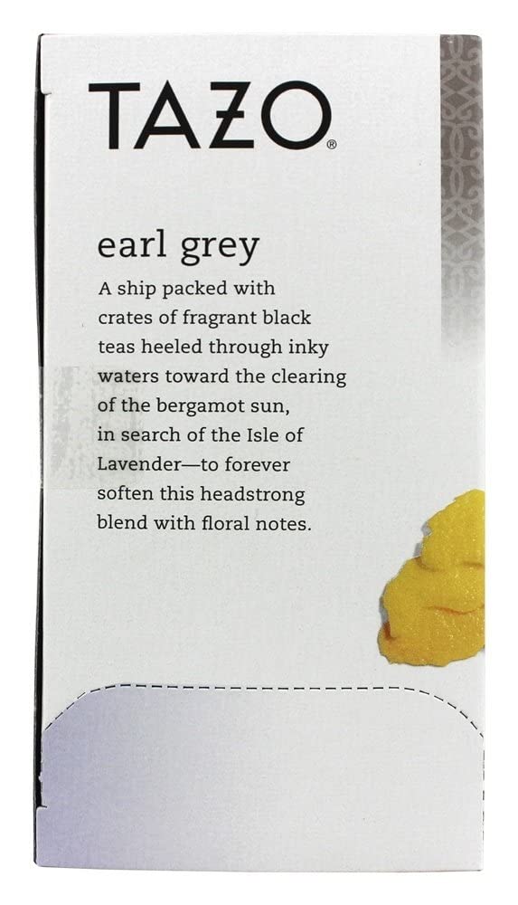 Tazo All Natural Black Tea Earl Grey -- 20 Tea Bags ( 3 Pack)