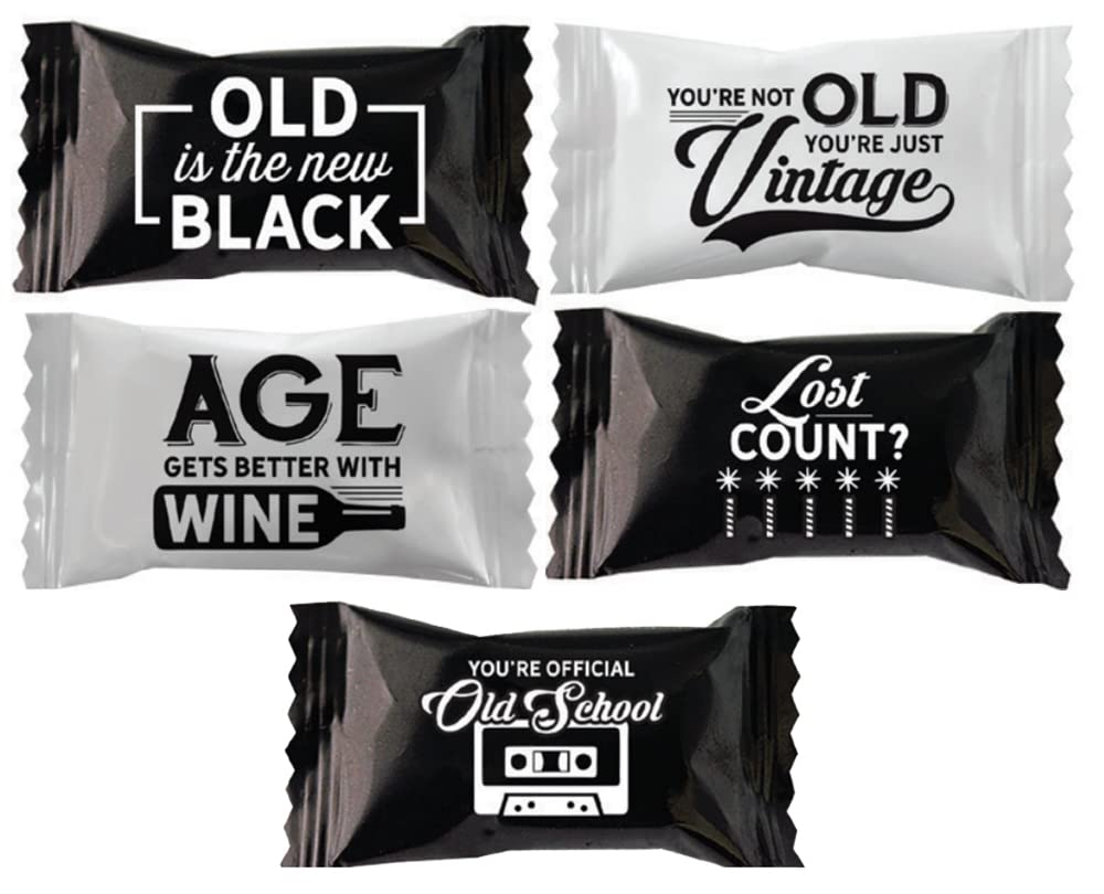 Fruidles Vintage Birthday Buttermints, Mint Candies, After Dinner Mints, Butter Mint Candy, Kosher Certified, Fat-Free, Individu