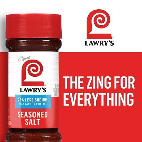 Lawrys 25% Less Sodium Seasoned Salt, 8 oz (Pack of 12)