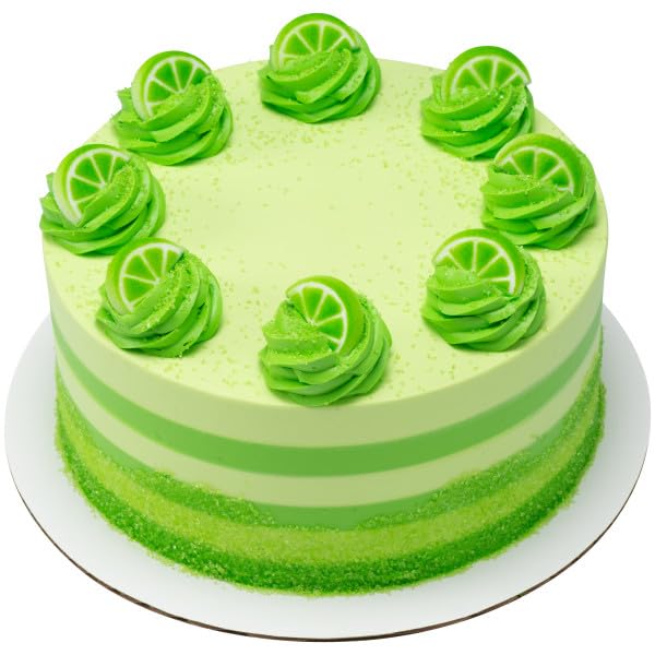 Fruit Slice Shapes - Lemon, Lime, Orange, Watermelon And Kiwi Edible Sugar Cake Toppers, 12 Count