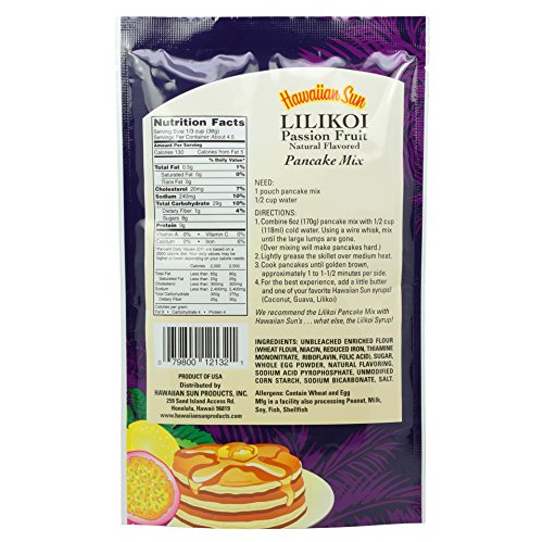Hawaiian Sun Lilikoi Passion Fruit Pancake Mix (3 Pack)