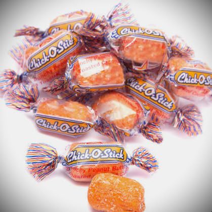 SweetGlob Individually Wrapped Original Crunchy Peanut Butter Candy (Classic Chick O Sticks, 2 Pound)