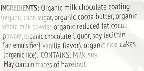 Woodstock Mini Mes Organic Rice Bites, Milk Chocolate, 2.1 Ounce