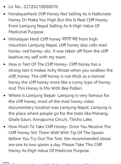 Wild Himalayan Honey Cliff Made Red Honey Harvested by Indigenous Tribes Wildflower Nectar 150G from Lamjung Nepal