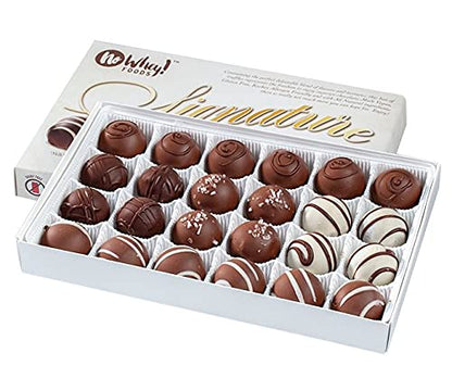 Vegan, Gluten Free, Nut Free | Gourmet Chocolate Truffle Collection (24 Pieces) | Dairy Free, Soy Free, Sesame Free | Allergy Fr