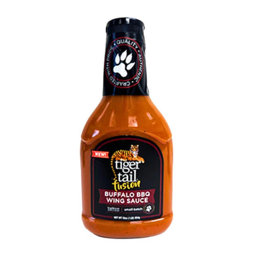Tiger-Tail Fusion Buffalo Sauces, 15oz (2 Bottles, Buffalo BBQ Wing Sauce)