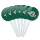 University of Alaska Anchorage Primary Logo Cupcake Picks Toppers Decoration Set of 6