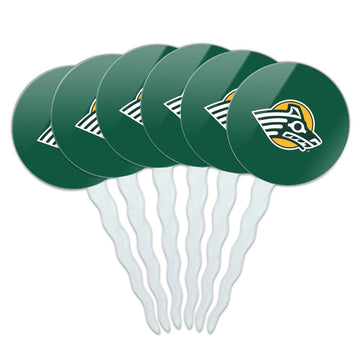 University of Alaska Anchorage Primary Logo Cupcake Picks Toppers Decoration Set of 6